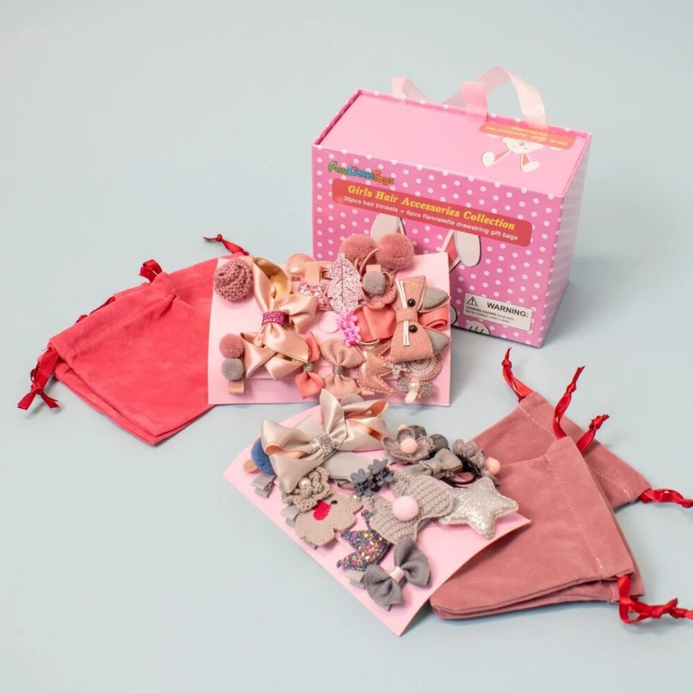 Assorted Hair Accessories for Girls - 36 piece